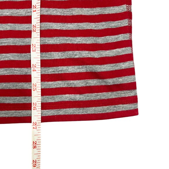 Old Navy Men's Red Stripe Henley Shirt Sz L Casual Weekend Basic Soft Knit Top - Picture 9 of 10